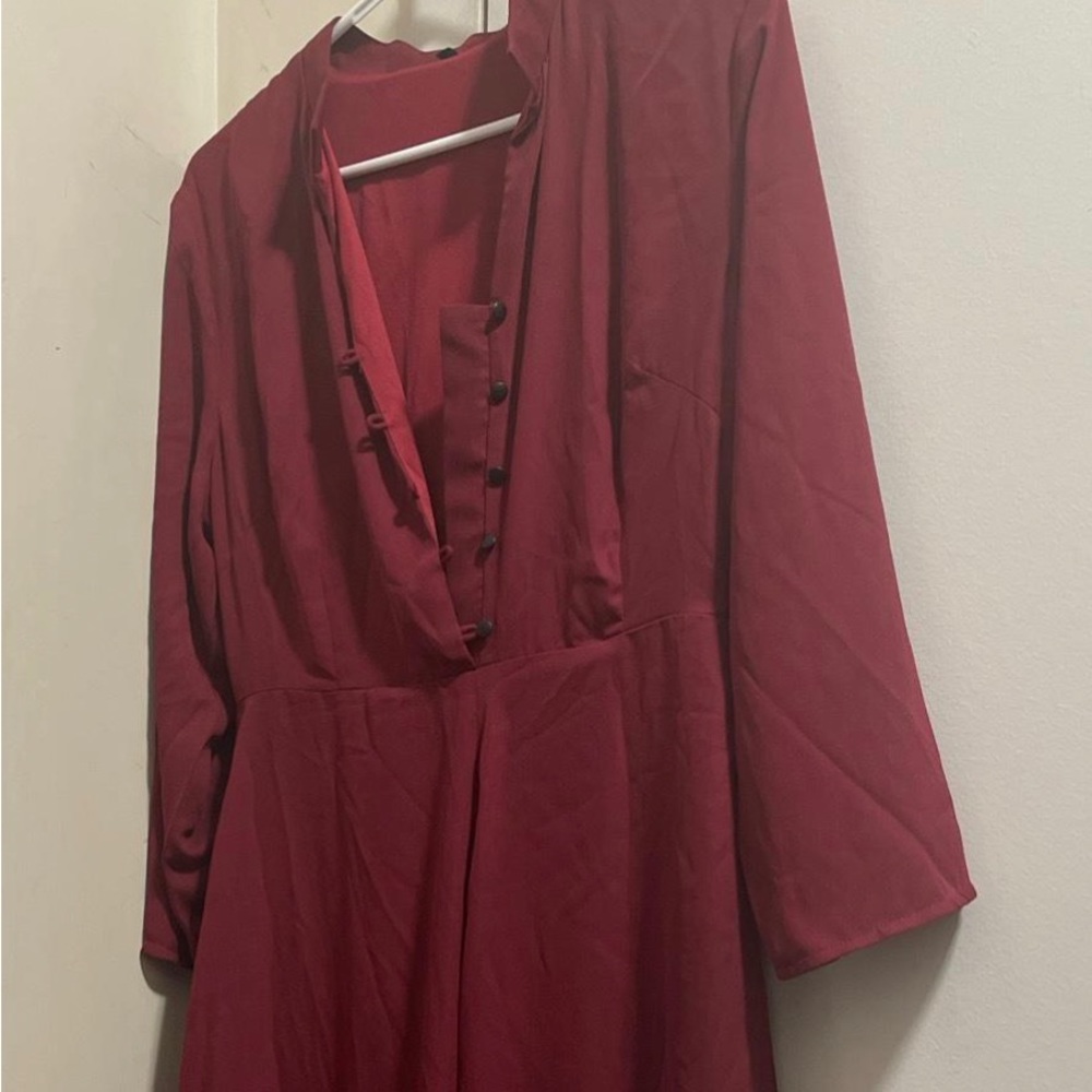 Pyramid collection long sleeved red dress!